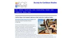 Desktop Screenshot of caribbeanstudies.org.uk