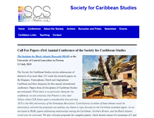 Tablet Screenshot of caribbeanstudies.org.uk
